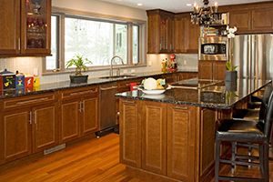 cabinets with stainless steel hardware
