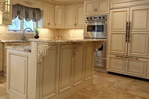kitchen with granite floors