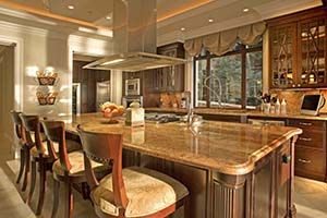 small kitchen with luxurious design