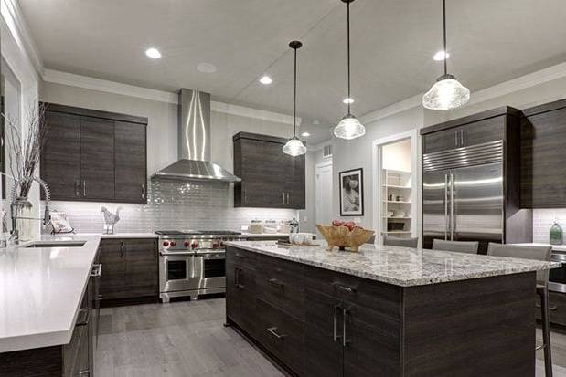 well lighted kitchen