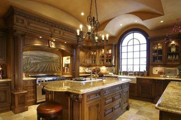 kitchen with beautiful cabinets