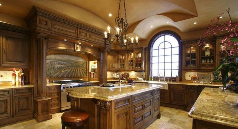 kitchen with beautiful cabinets