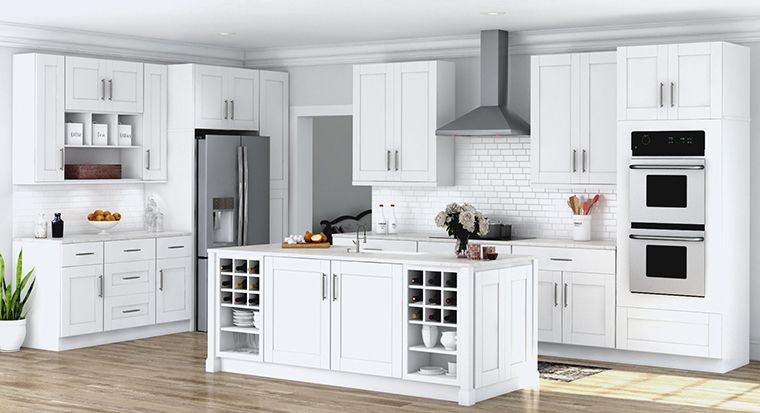 Shaker-style cabinets
