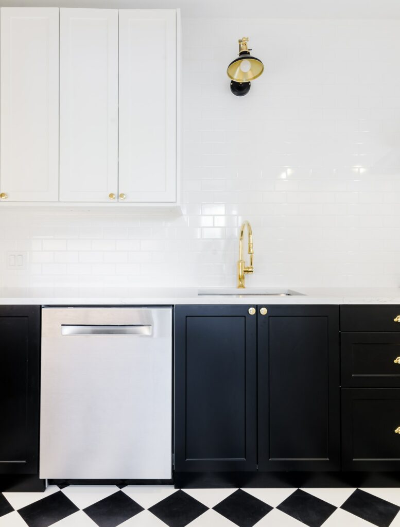 black kitchen remodel design