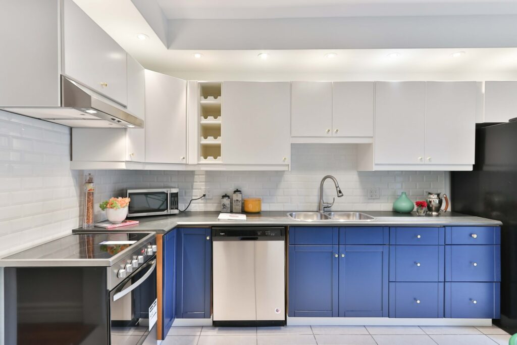 blue kitchen remodeling color