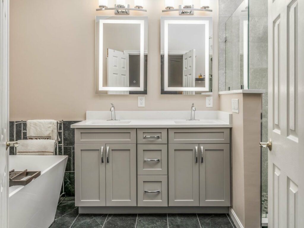 What Factors Determine Small Bathroom Remodel Costs - Average Labor Cost To Replace Bathroom Vanity